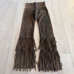 T Party Fringe Flare Pants size M